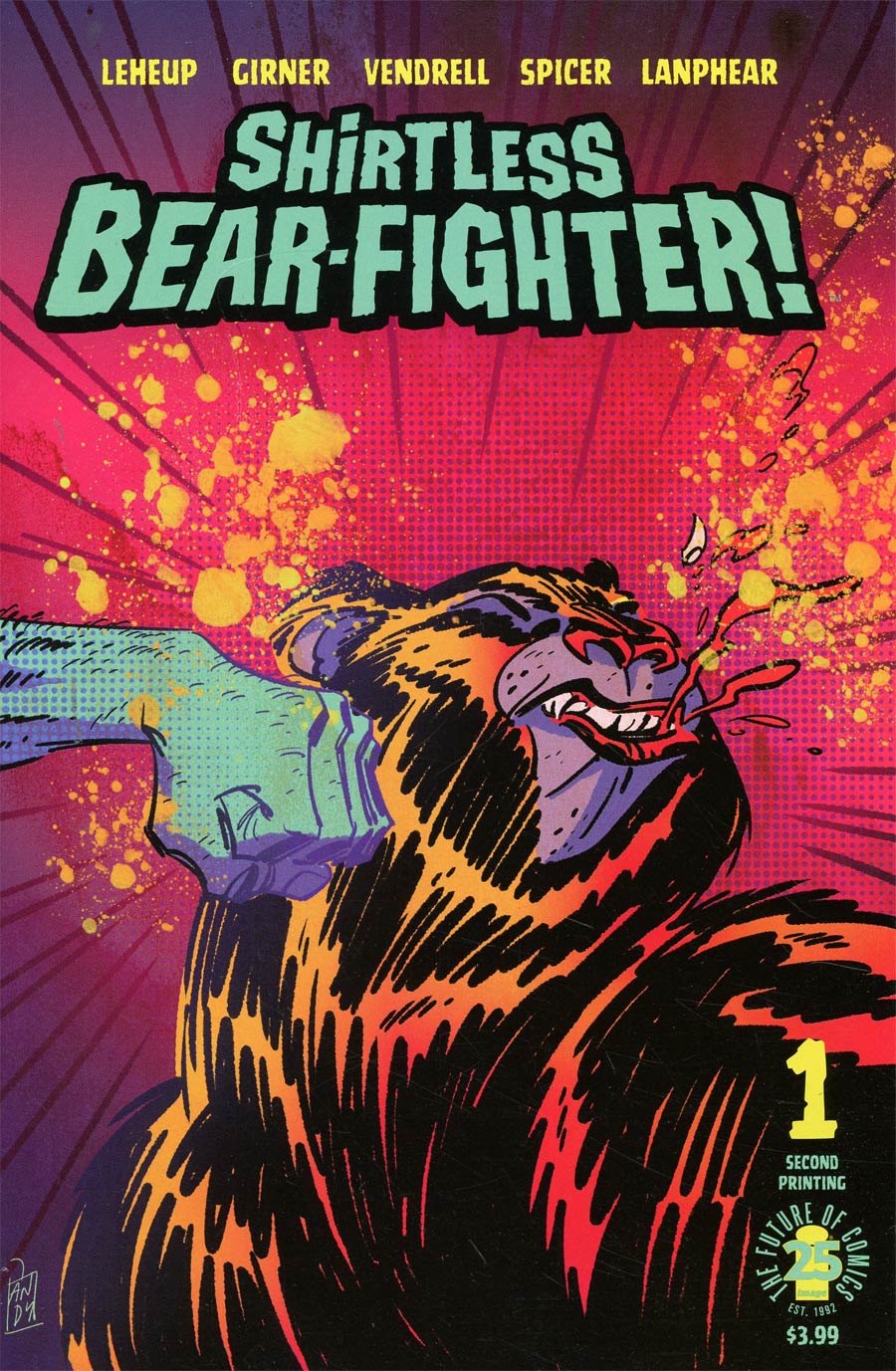 Shirtless Bear-Fighter #1 Cover H 2nd Ptg Andrew Robinson Variant Cover