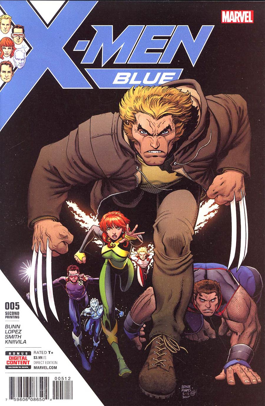 X-Men Blue #5 Cover C 2nd Ptg Arthur Adams Variant Cover