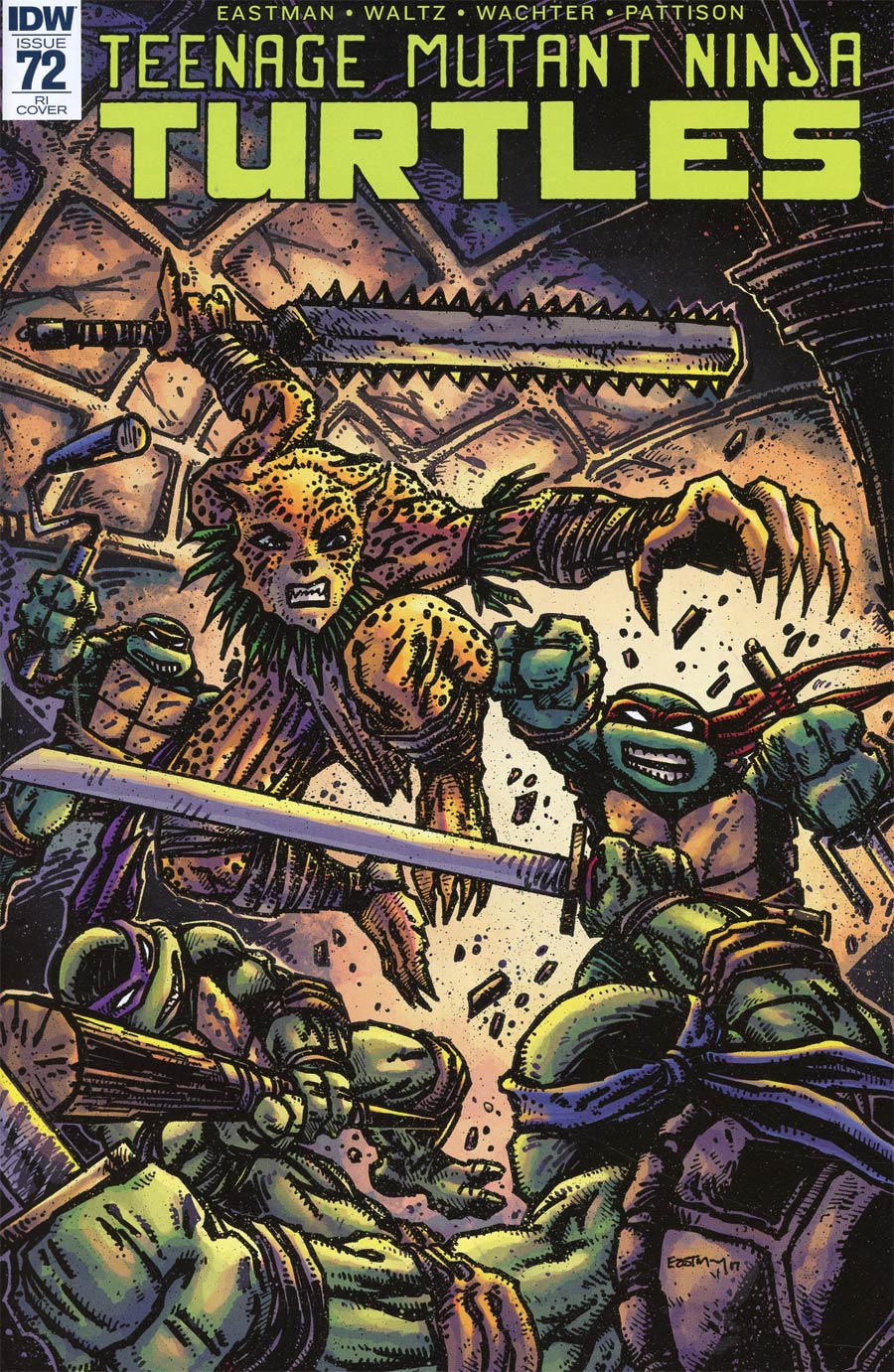 Teenage Mutant Ninja Turtles Vol 5 #72 Cover C Incentive Kevin Eastman Variant Cover