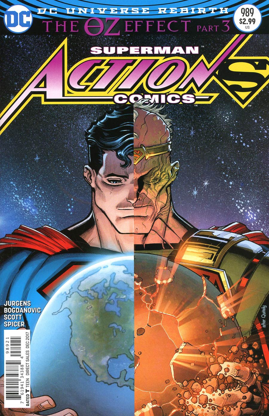 Action Comics Vol 2 #989 Cover B Variant Nick Bradshaw Non-Lenticular Cover