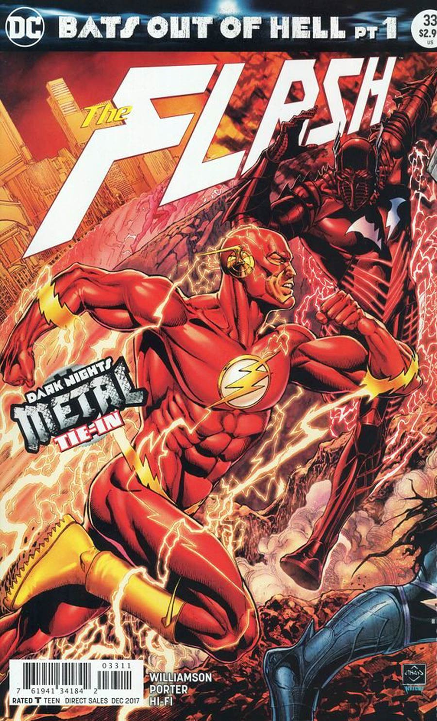 Flash Vol 5 #33 Cover A Regular Ethan Van Sciver Connecting Cover (Bats Out Of Hell Part 1)(Dark Nights Metal Tie-In)