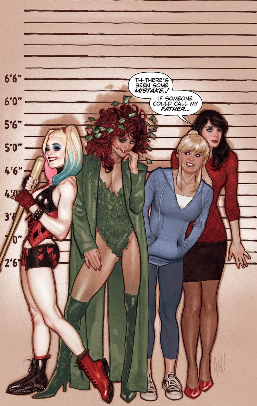 Harley & Ivy Meet Betty & Veronica #1 Cover B Variant Adam Hughes Cover