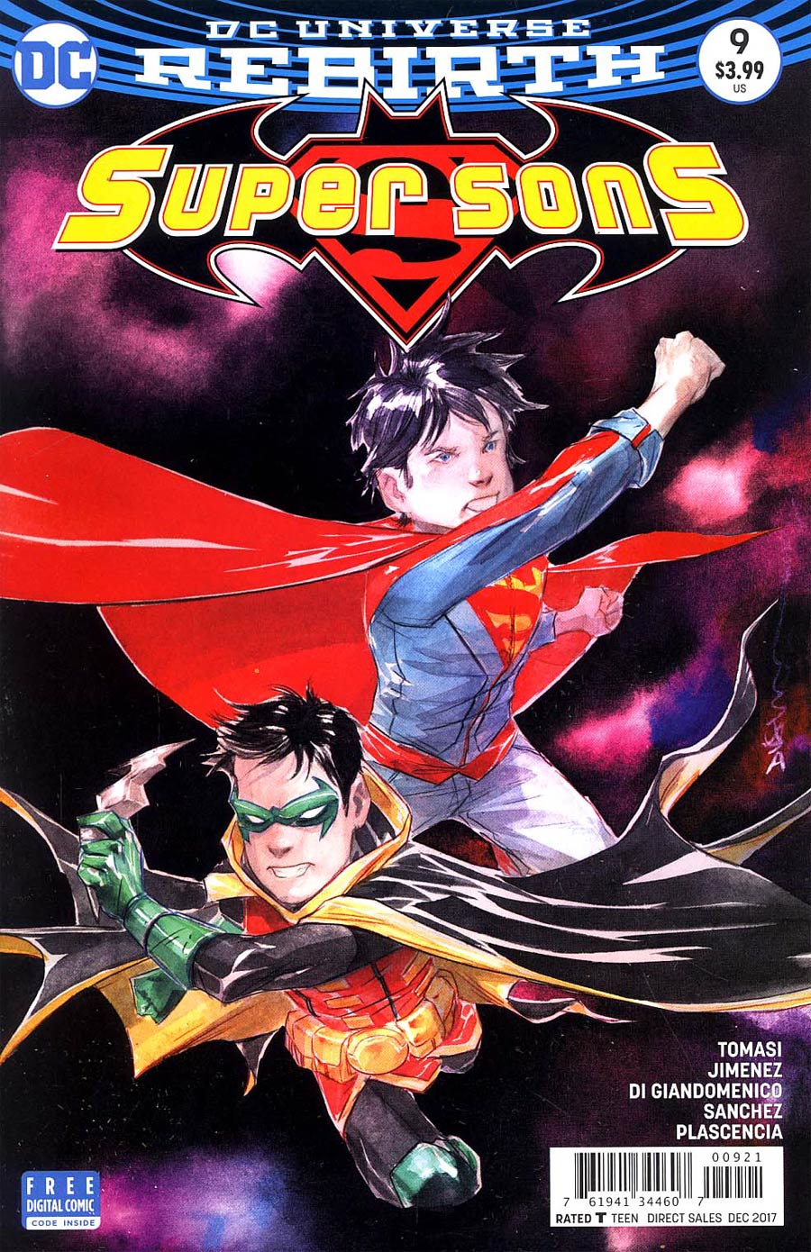 Super Sons #9 Cover B Variant Dustin Nguyen Cover