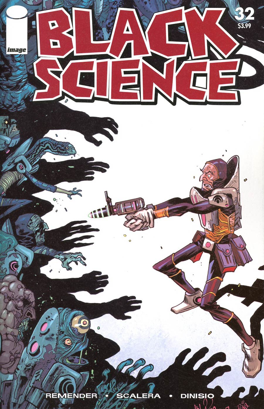 Black Science #32 Cover C Variant James Harren Walking Dead 5 Tribute Color Cover