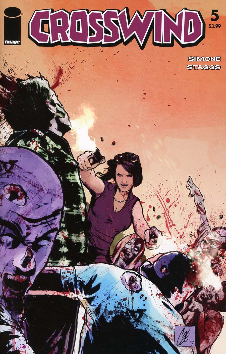 Crosswind #5 Cover C Variant Cat Staggs Walking Dead 54 Tribute Color Cover