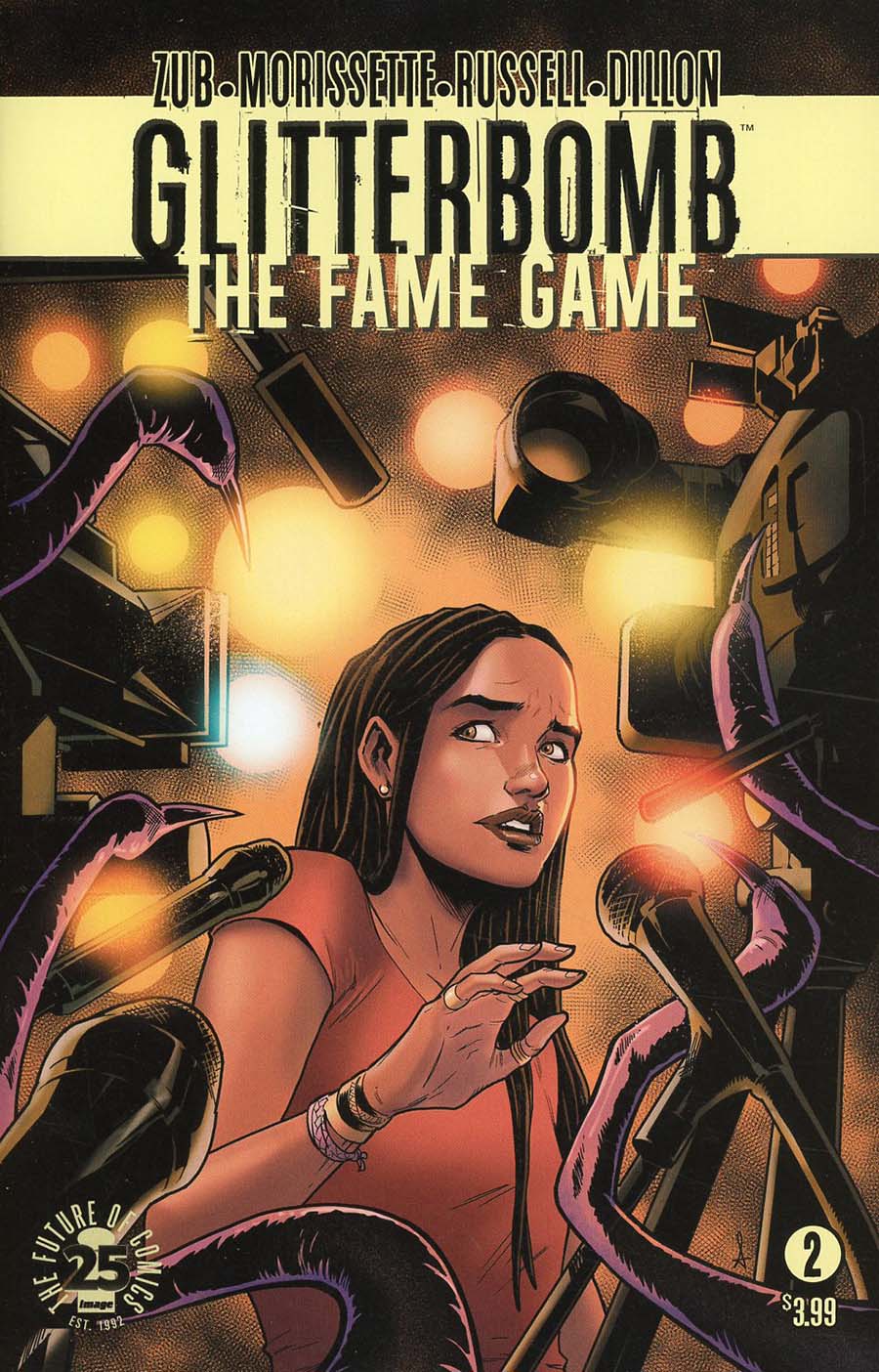 Glitterbomb Fame Game #2 Cover B Variant Sean Izaakse & K Michael Russell Cover