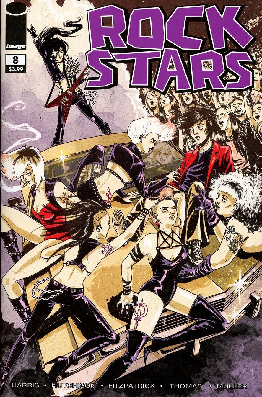 Rockstars #8 Cover B Variant Megan Hutchison Walking Dead 59 Tribute Cover