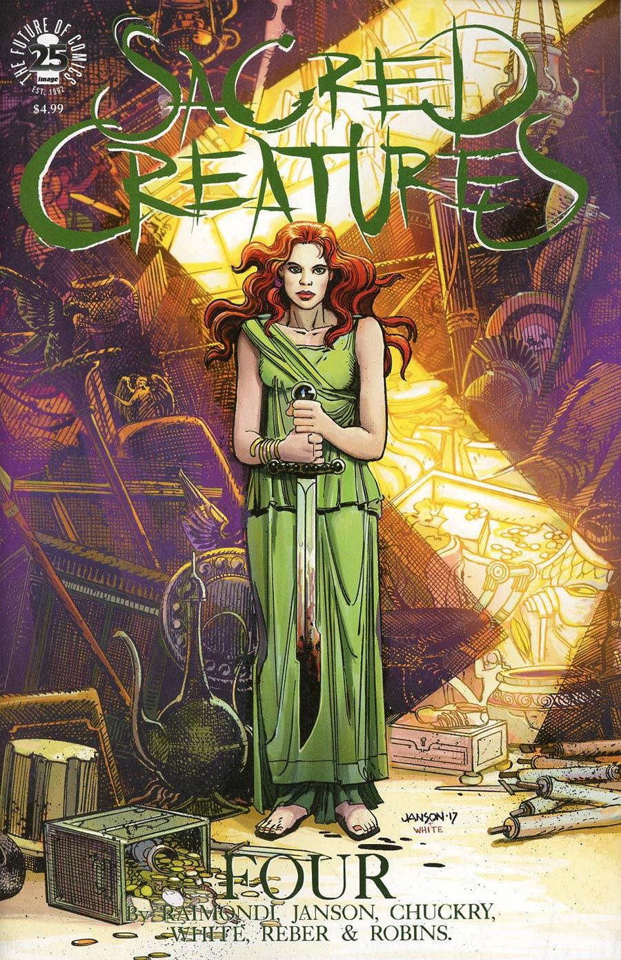 Sacred Creatures #4 Cover B Variant Klaus Janson Cover