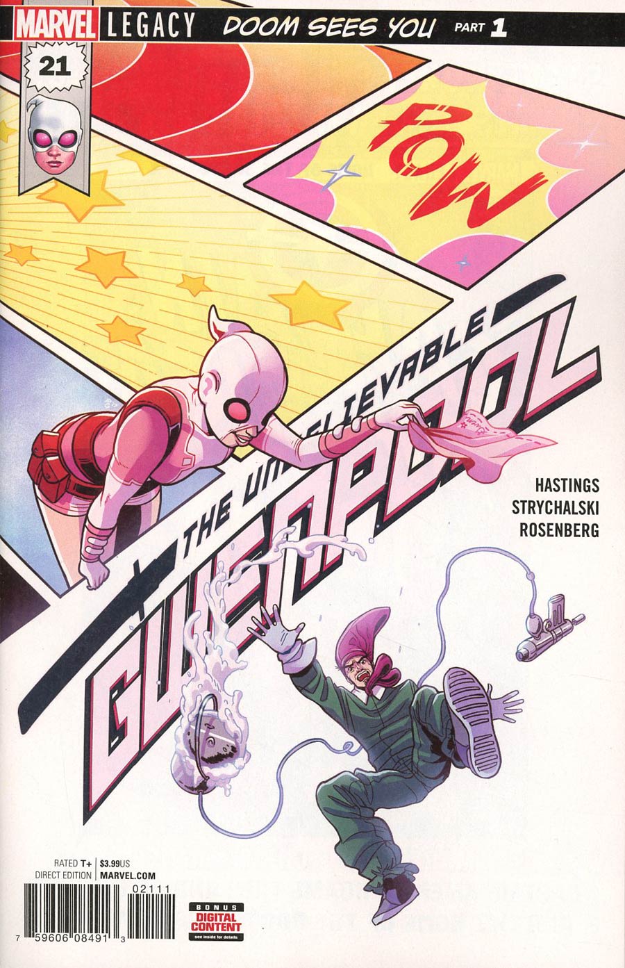 Gwenpool #21 Cover A 1st Ptg Regular Paulina Ganucheau Cover (Marvel Legacy Tie-In)