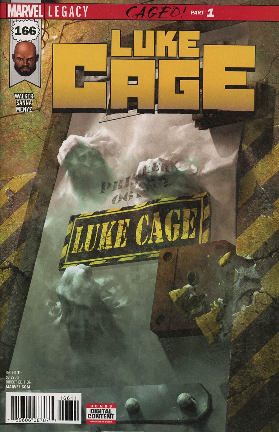Luke Cage #166 Cover A Regular Rahzzah Cover (Marvel Legacy Tie-In)