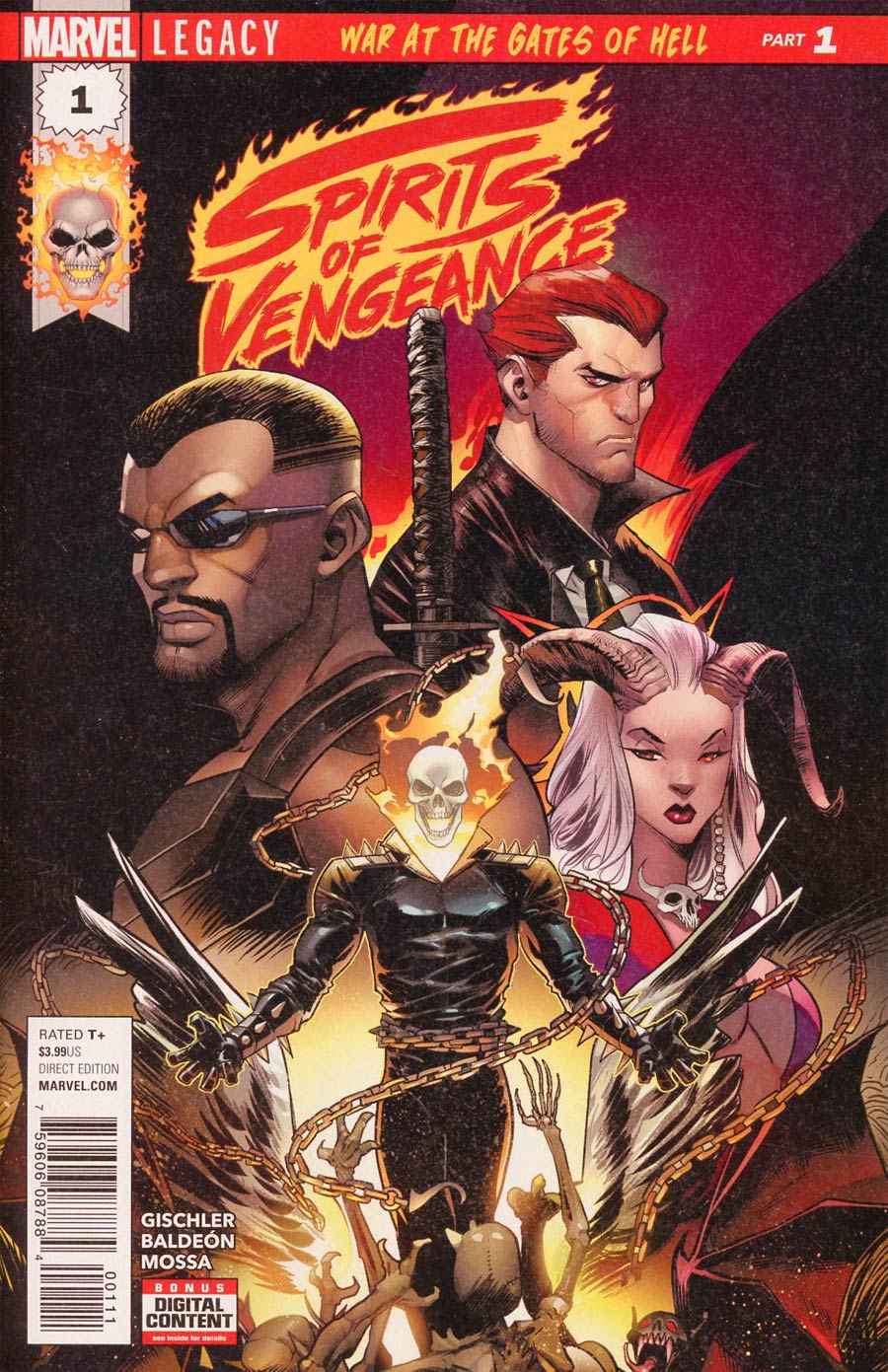 Spirits Of Vengeance #1 Cover A 1st Ptg Regular Dan Mora Cover (Marvel Legacy Tie-In)