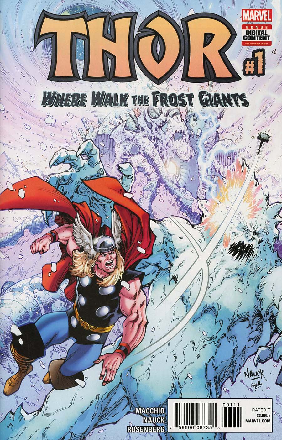 Thor Where Walk The Frost Giants #1 Cover A Regular Todd Nauck Cover