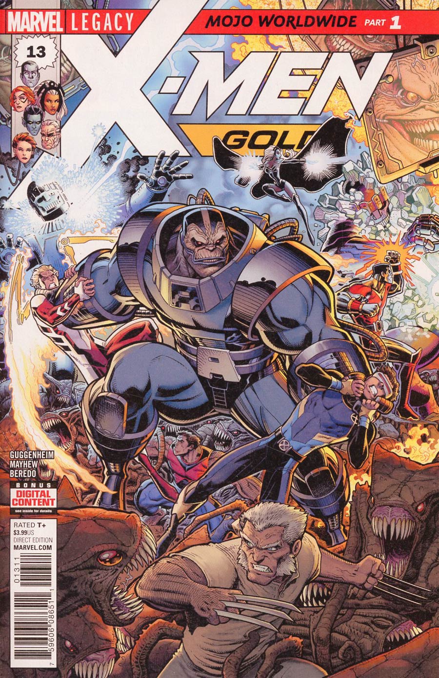 X-Men Gold #13 Cover A 1st Ptg Regular Arthur Adams Connecting A Cover (Mojo Worldwide Part 1)(Marvel Legacy Tie-In)
