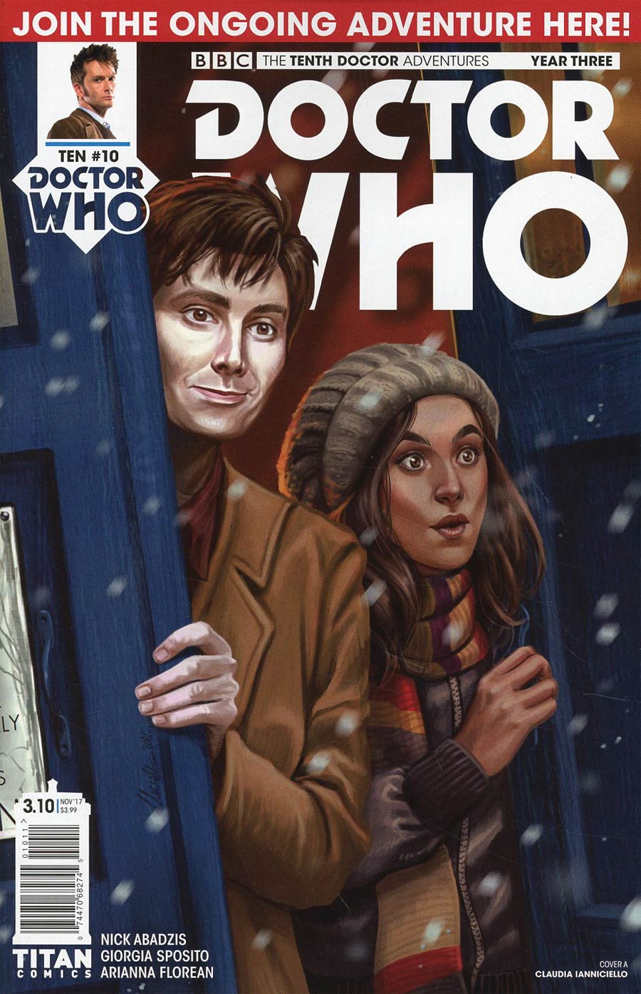 Doctor Who 10th Doctor Year Three #10 Cover A Regular Claudia Ianniciello Cover