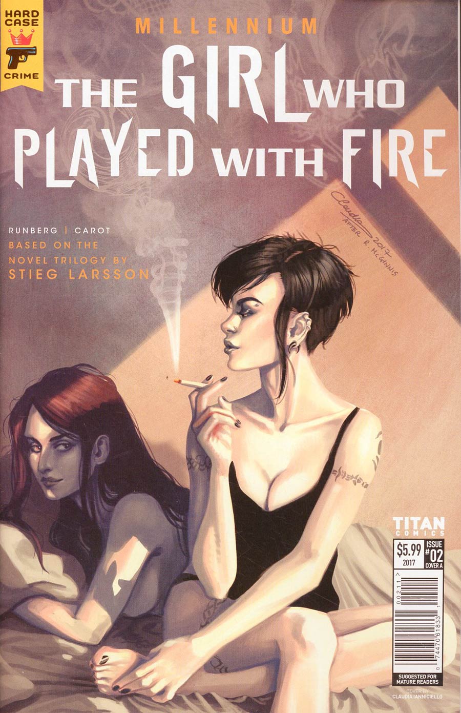 Hard Case Crime Millennium Girl Who Played With Fire #2 Cover A Regular Claudia Ianniciello Cover