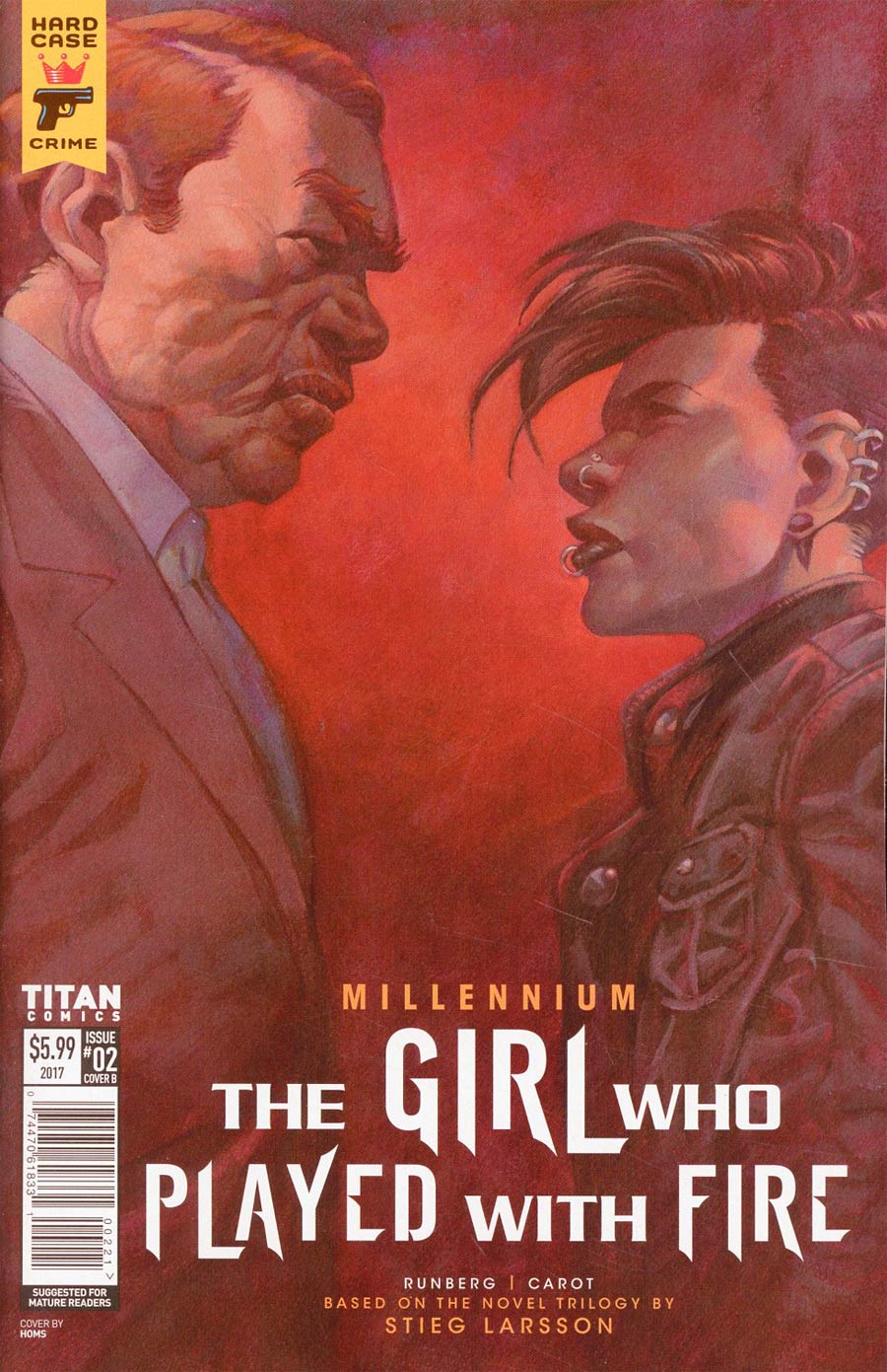 Hard Case Crime Millennium Girl Who Played With Fire #2 Cover B Variant Book Cover