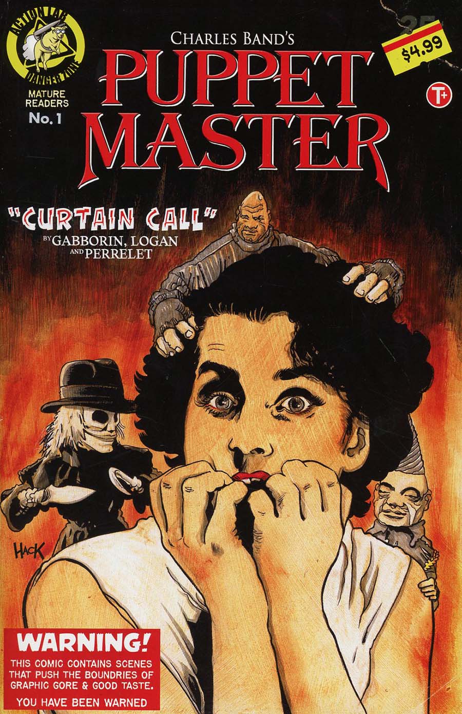 Puppet Master Curtain Call #1 Cover B Variant Robert Hack Cover