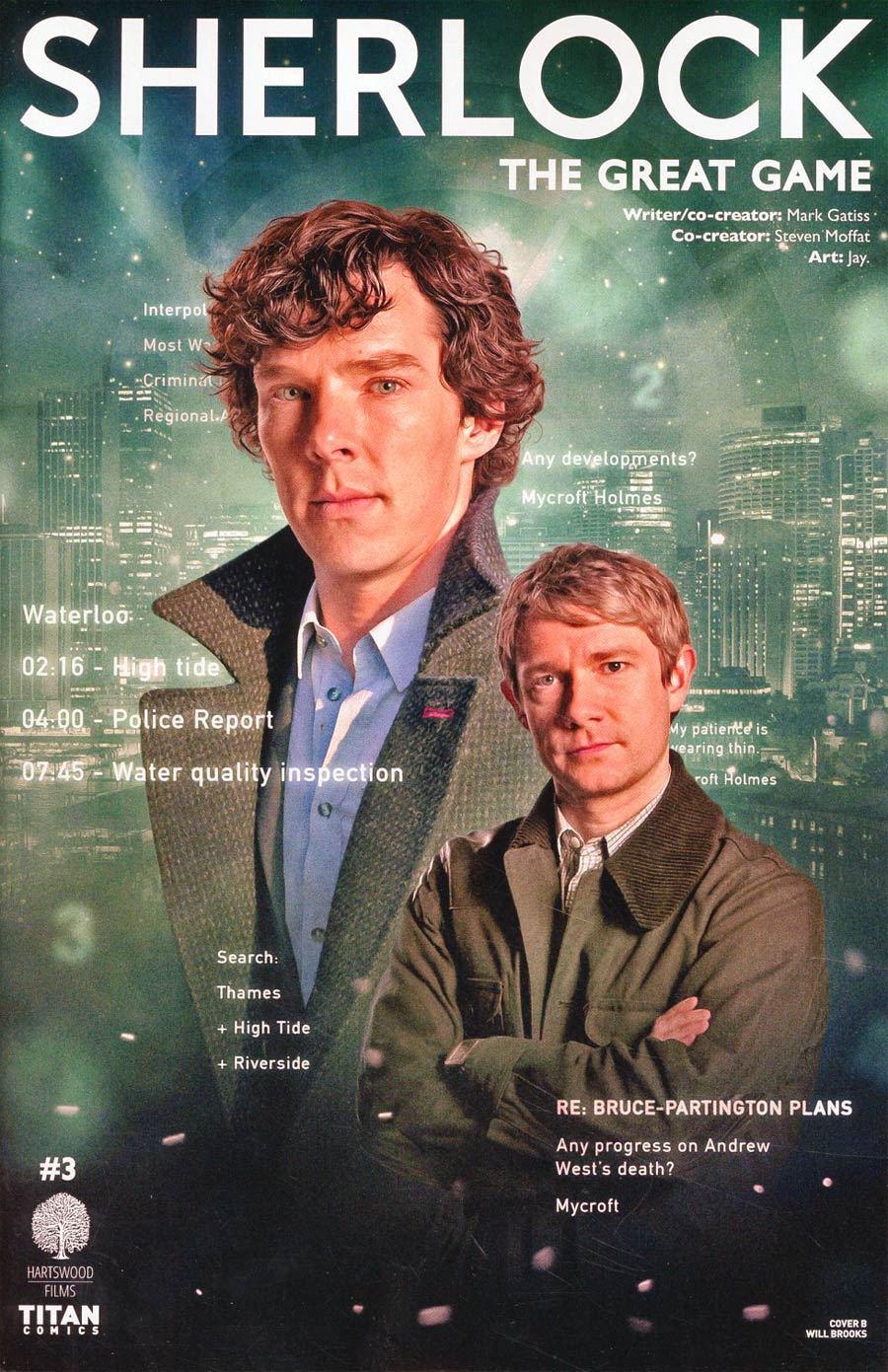 Sherlock The Great Game #3 Cover B Variant Photo Cover