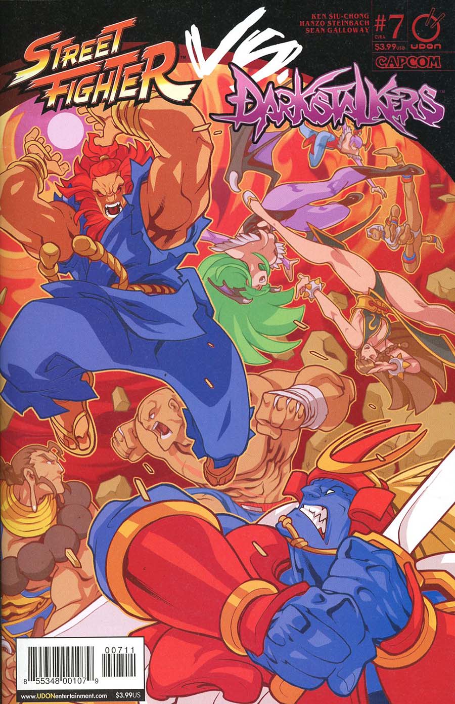 Street Fighter vs Darkstalkers #7 Cover A Regular Edwin Huang Story Cover