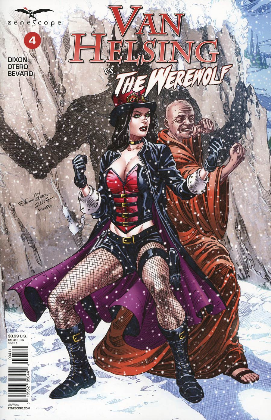 Grimm Fairy Tales Presents Van Helsing vs The Werewolf #4 Cover A Ediano Silva