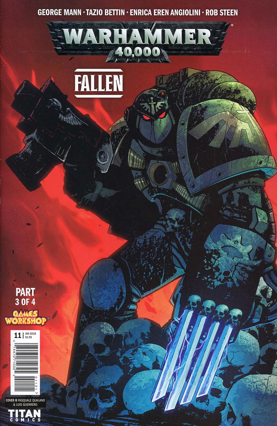 Warhammer 40000 Fallen #3 Cover B Variant Pasquale Qualano & Luis Guerrero Cover