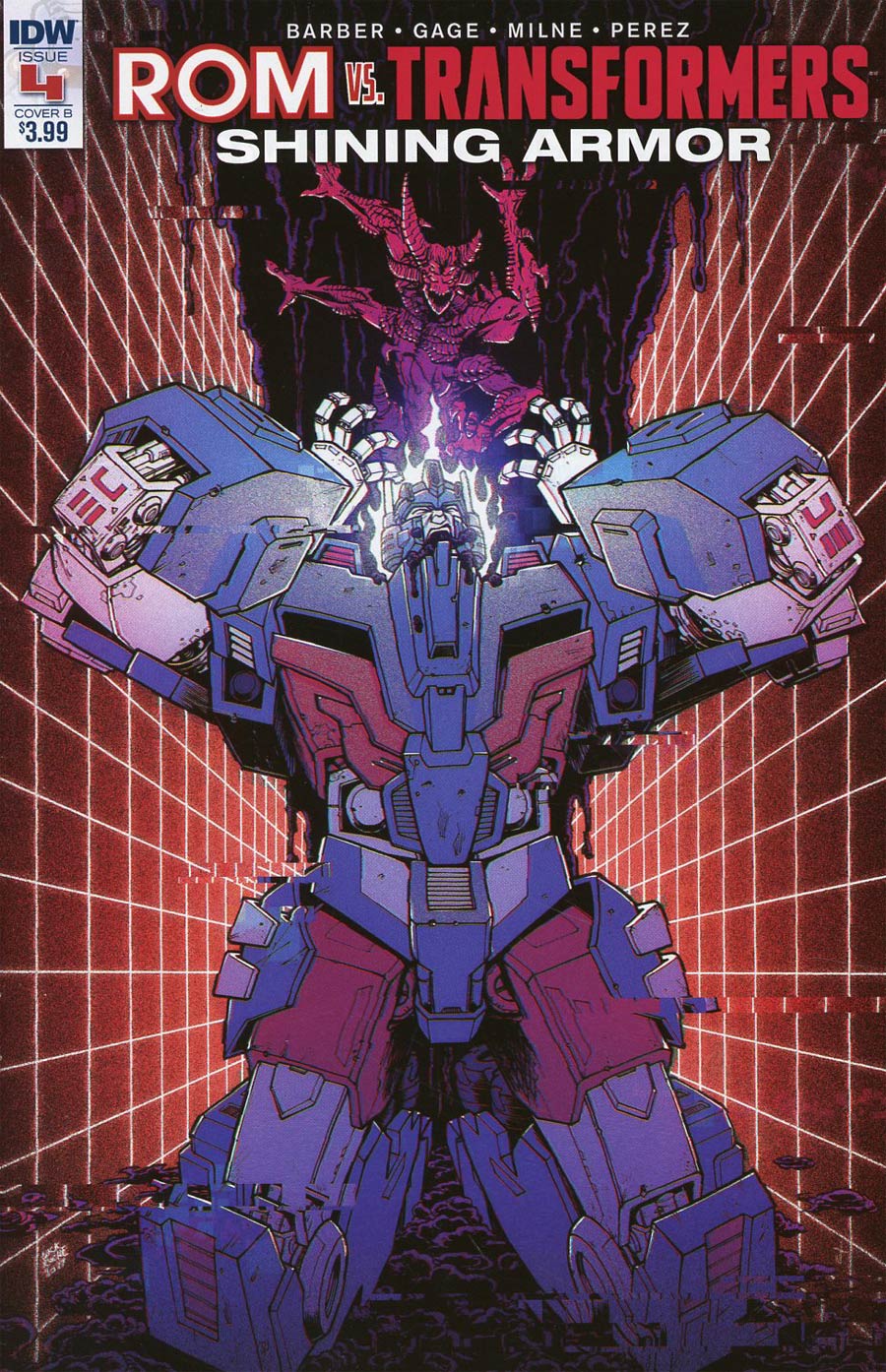 ROM vs Transformers Shining Armor #4 Cover B Variant Nick Roche Cover