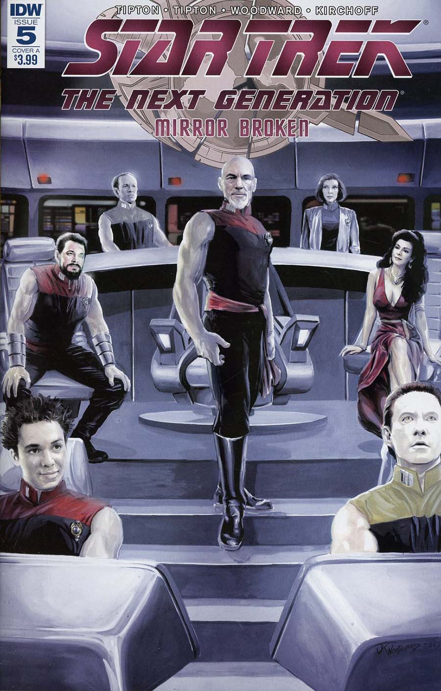 Star Trek The Next Generation Mirror Broken #5 Cover A Regular JK Woodward Cover