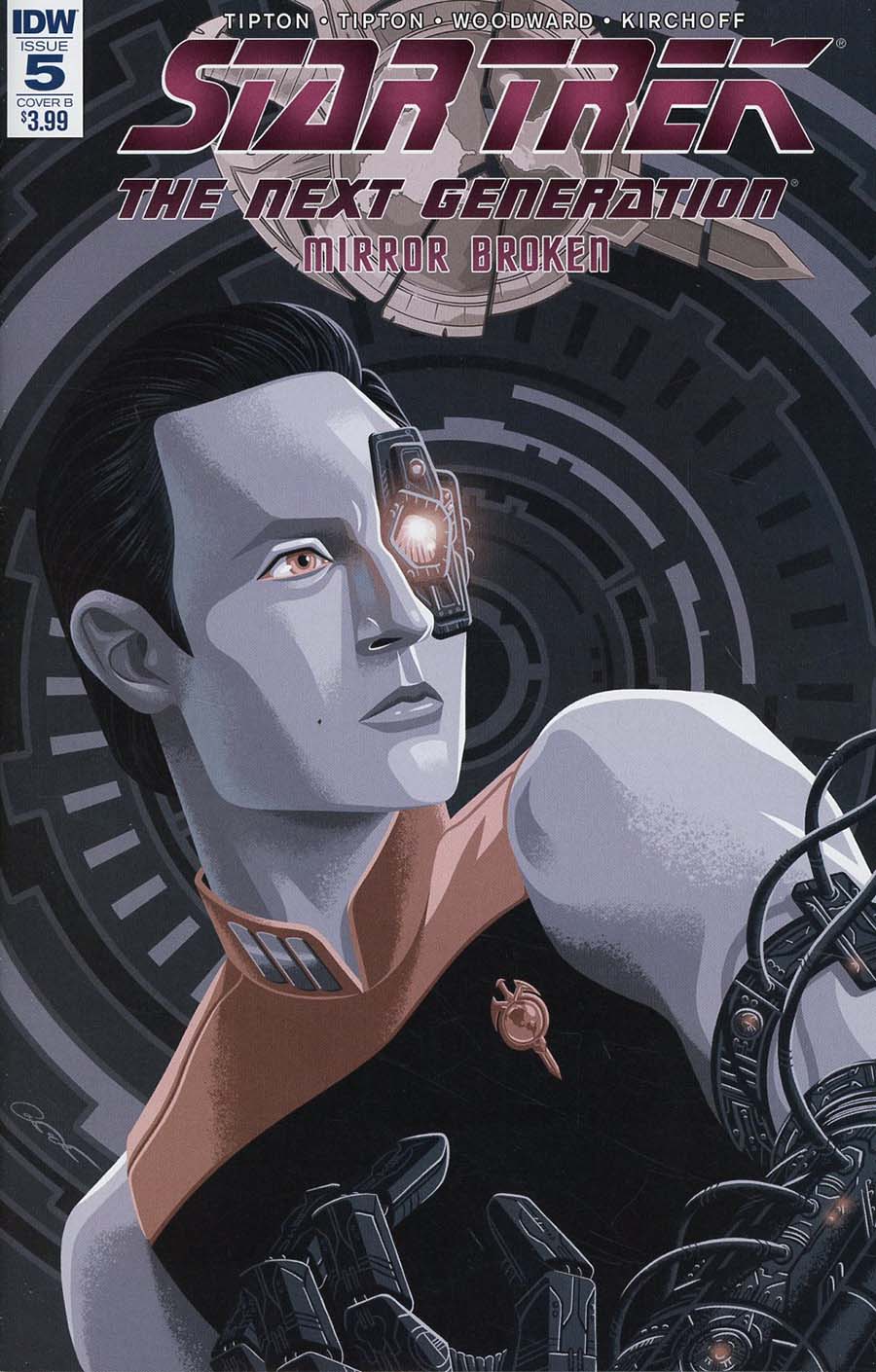 Star Trek The Next Generation Mirror Broken #5 Cover B Variant George Caltsoudas Cover