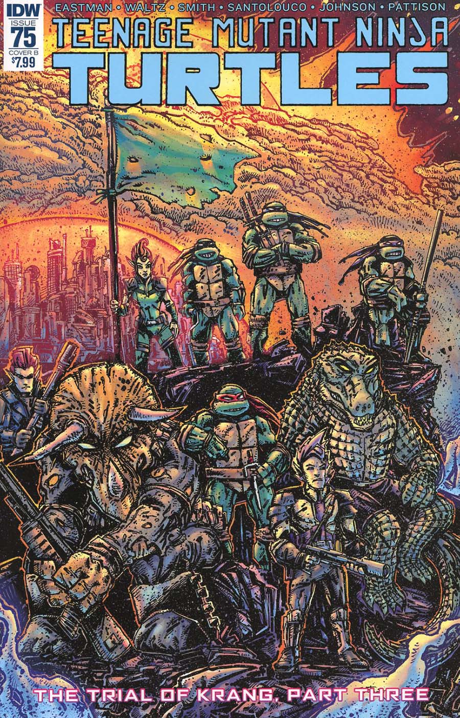 Teenage Mutant Ninja Turtles Vol 5 #75 Cover B Variant Kevin Eastman Cover