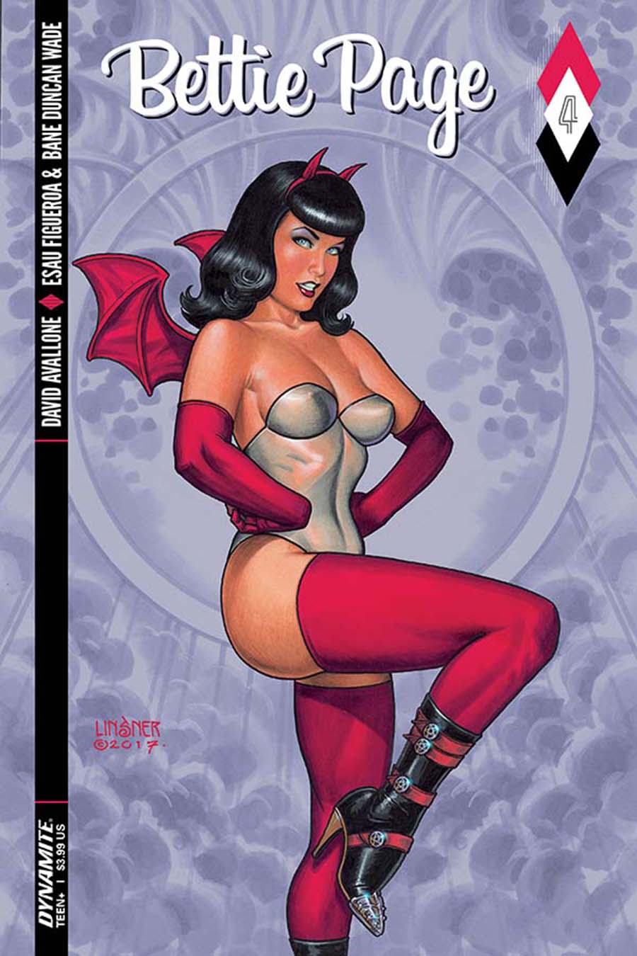 Bettie Page #4 Cover A Regular Joseph Michael Linsner Cover