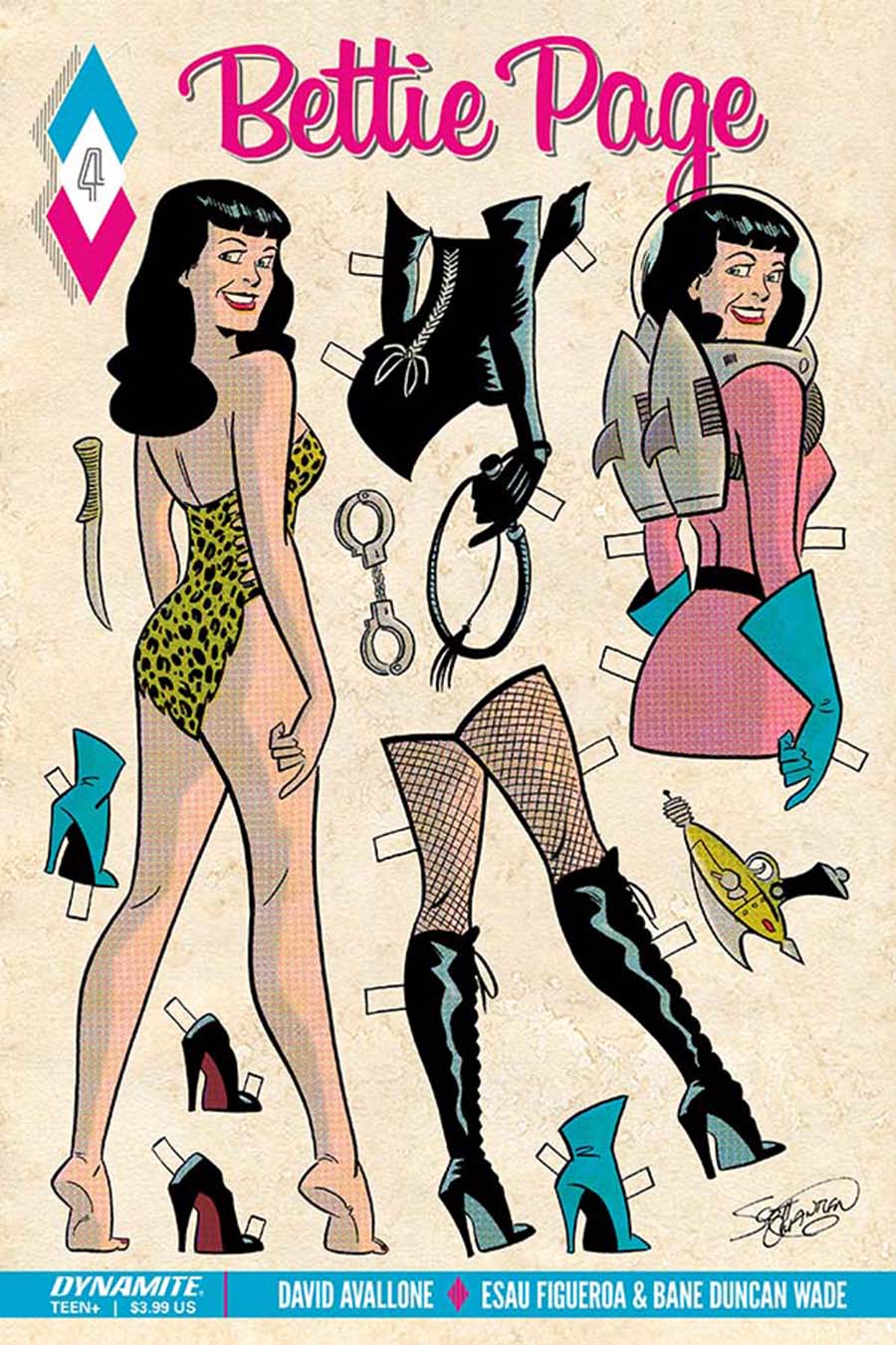 Bettie Page #4 Cover B Variant Scott Chantler Cover