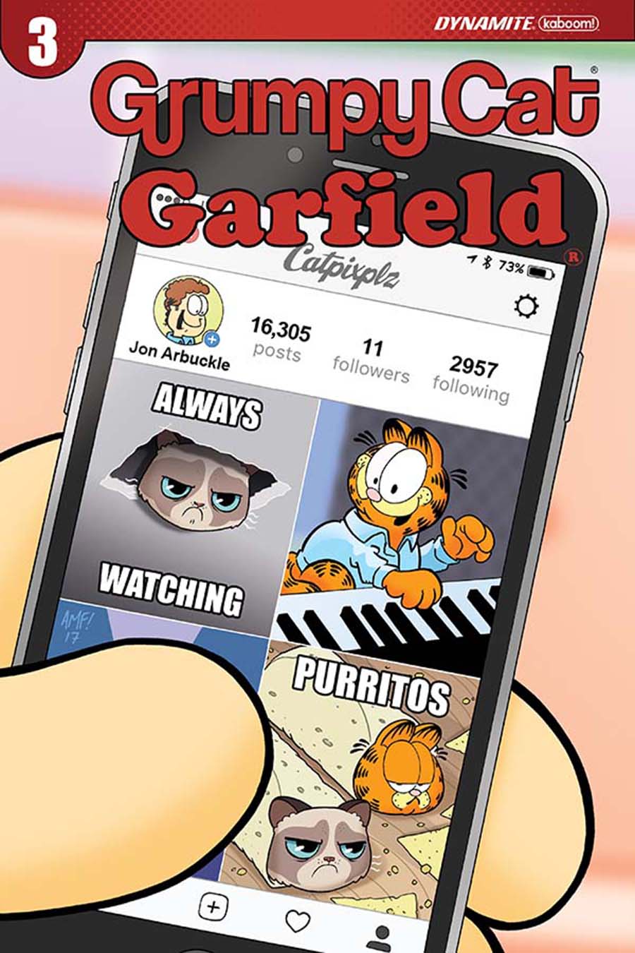 Grumpy Cat Garfield #3 Cover D Variant Tony Fleecs Cover