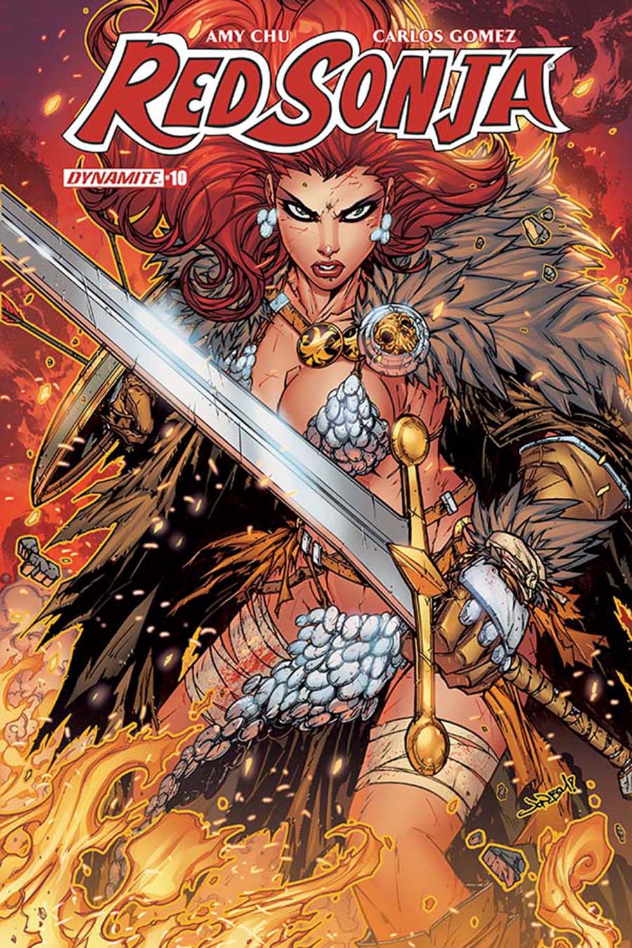 Red Sonja Vol 7 #10 Cover C Variant Jonboy Meyers Cover