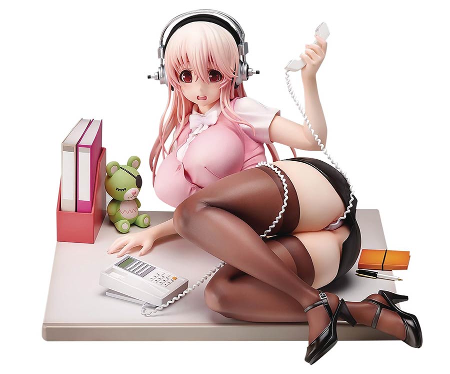 Super Sonico Clumsy Ol Office Lady 1/7 Scale PVC Figure