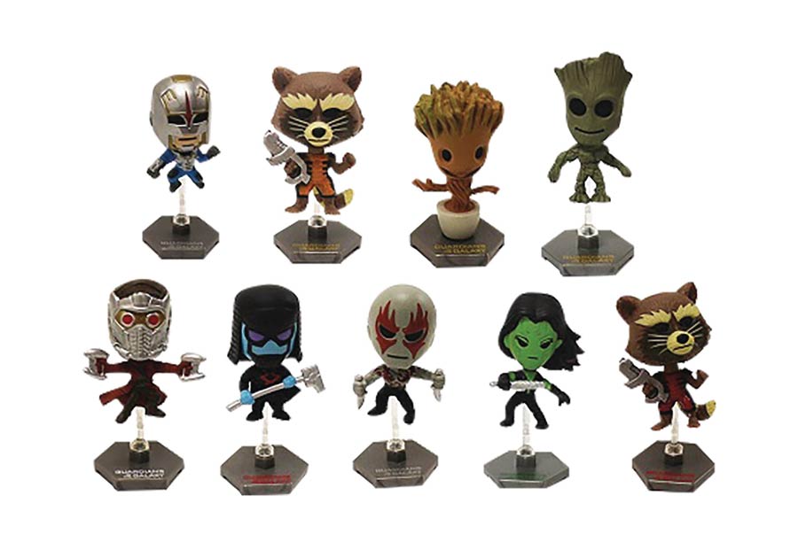 Guardians Of The Galaxy Buildable Figure Blind Mystery Box 24-Piece Display