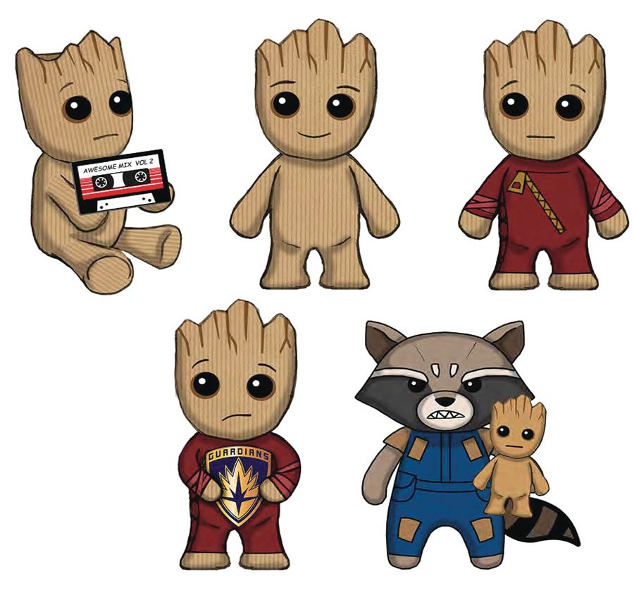 Guardians Of The Galaxy Vol 2 2 Groot Plush Clip Blind Mystery Box 24-Piece Display