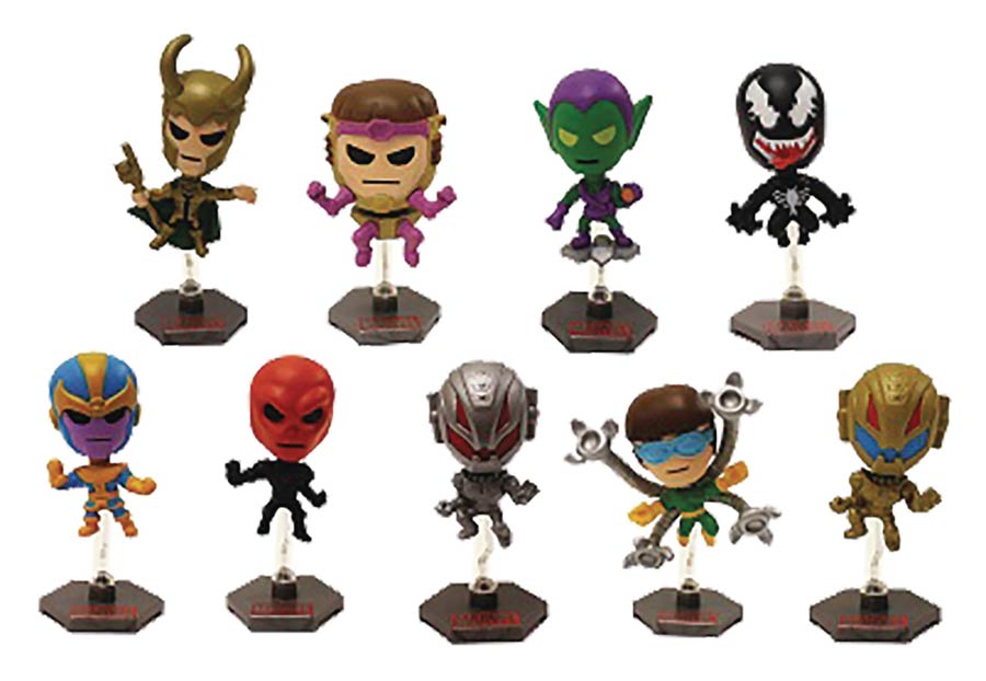 Marvel Villains Buildable Figure Blind Mystery Box 24-Piece Display
