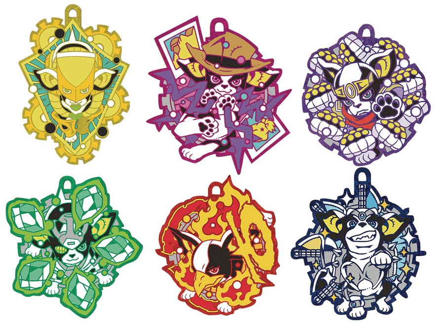JoJos Bizarre Adventure Iggy Cosplay Glitter Rubber Mascot 16-Piece Display