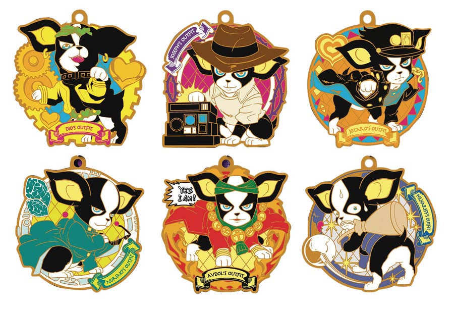 JoJos Bizarre Adventure Iggy Cosplay Gold Rubber Mascot 16-Piece Display