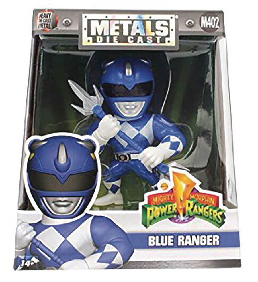 Metals Mighty Morphin Power Rangers 4-Inch Die-Cast Figure - Blue Ranger