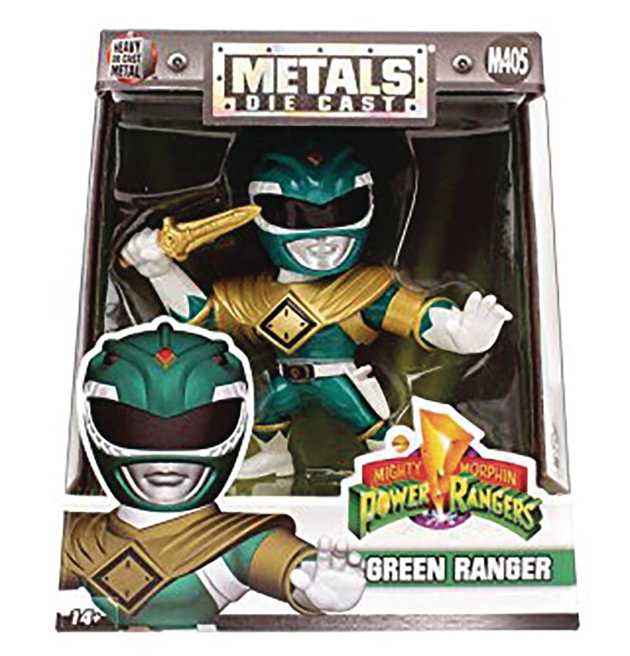 Metals Mighty Morphin Power Rangers 4-Inch Die-Cast Figure - Green Ranger