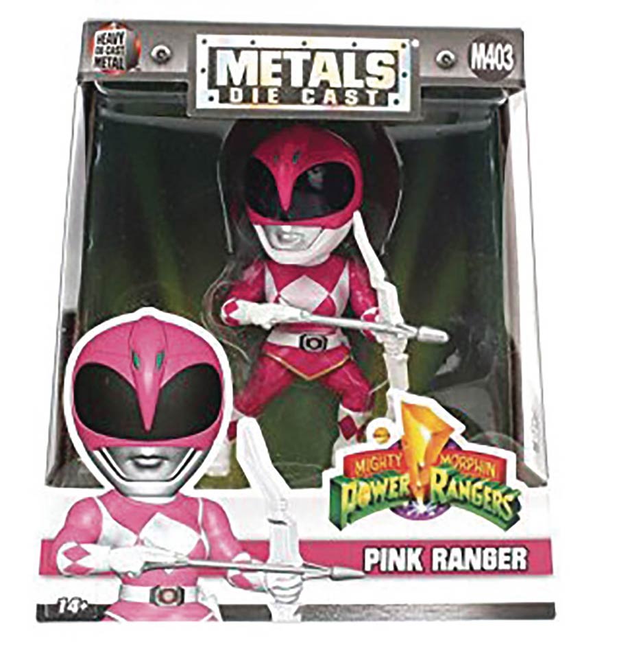 Metals Mighty Morphin Power Rangers 4-Inch Die-Cast Figure - Pink Ranger