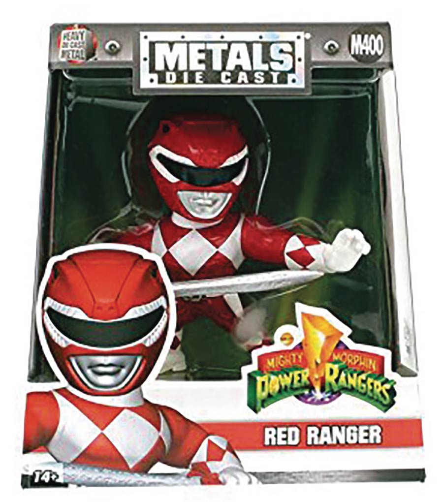 Metals Mighty Morphin Power Rangers 4-Inch Die-Cast Figure - Red Ranger