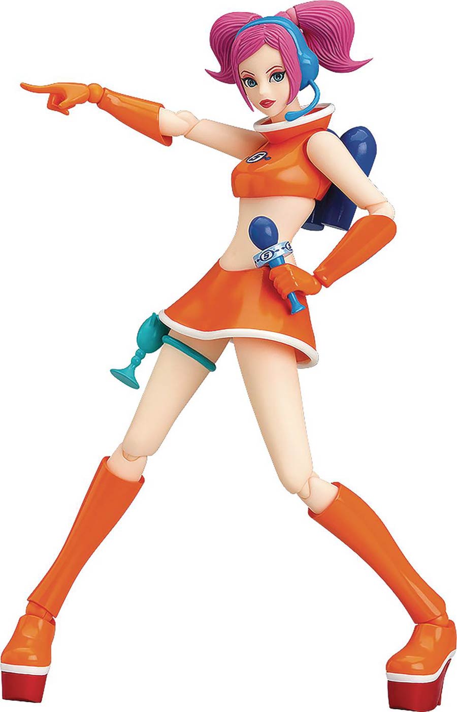 Space Channel 5 Series Ulala Orange Outfit Figma Action Figure