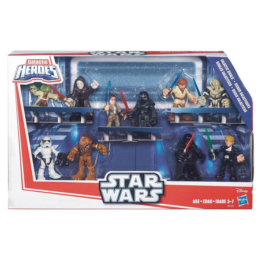 Star Wars Galactic Heroes Rivals Action Figure Set Case