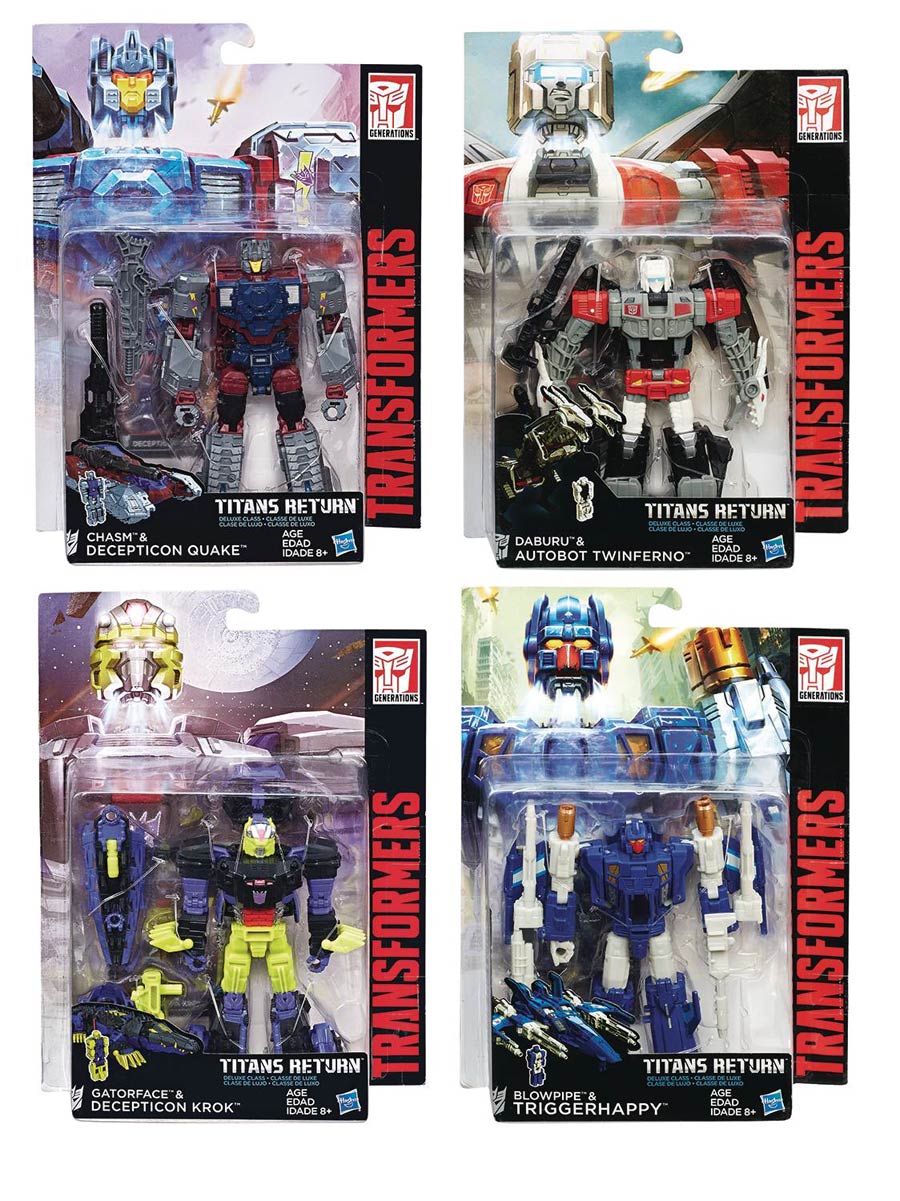 Transformers Generations Titans Return Deluxe Action Figure Assortment Case 201702