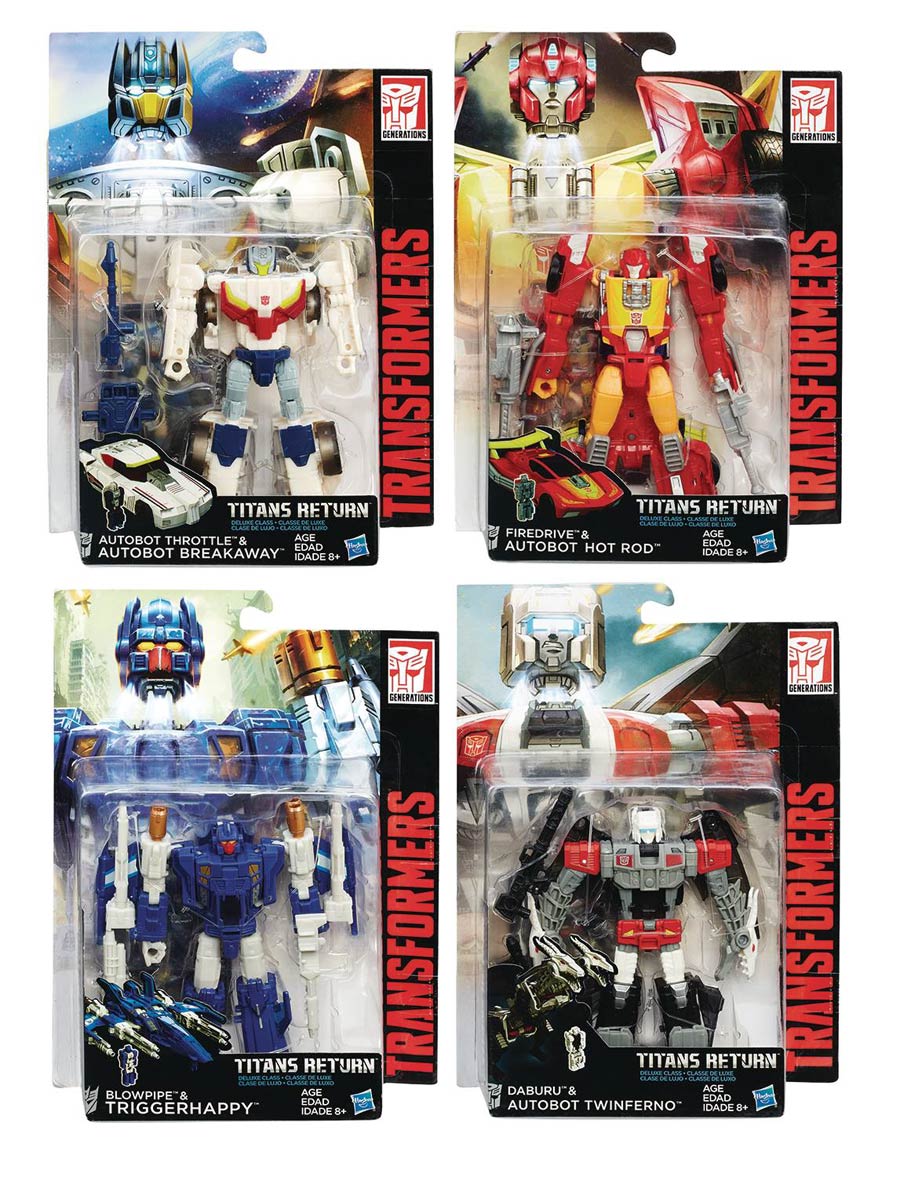 Transformers Generations Titans Return Deluxe Action Figure Assortment Case 201703