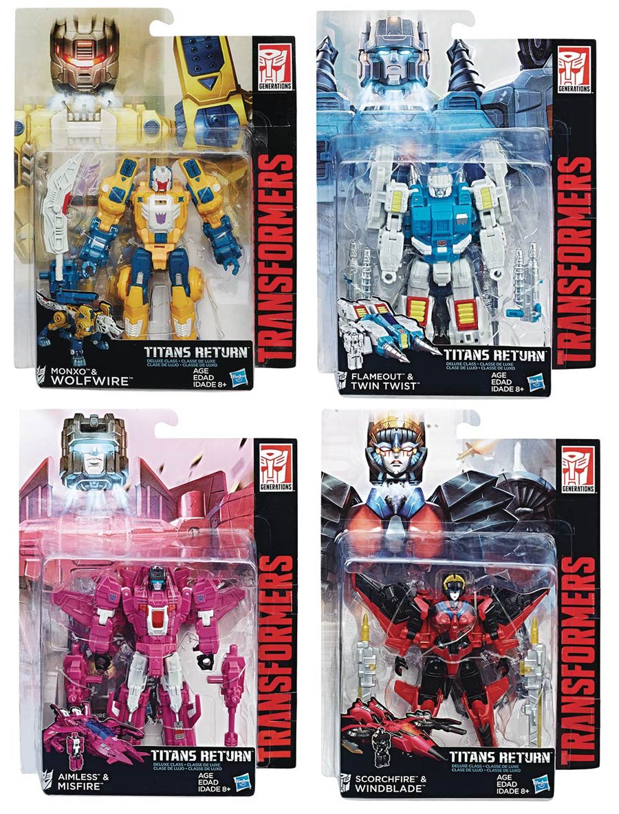 Transformers Generations Titans Return Deluxe Action Figure Assortment Case 201704