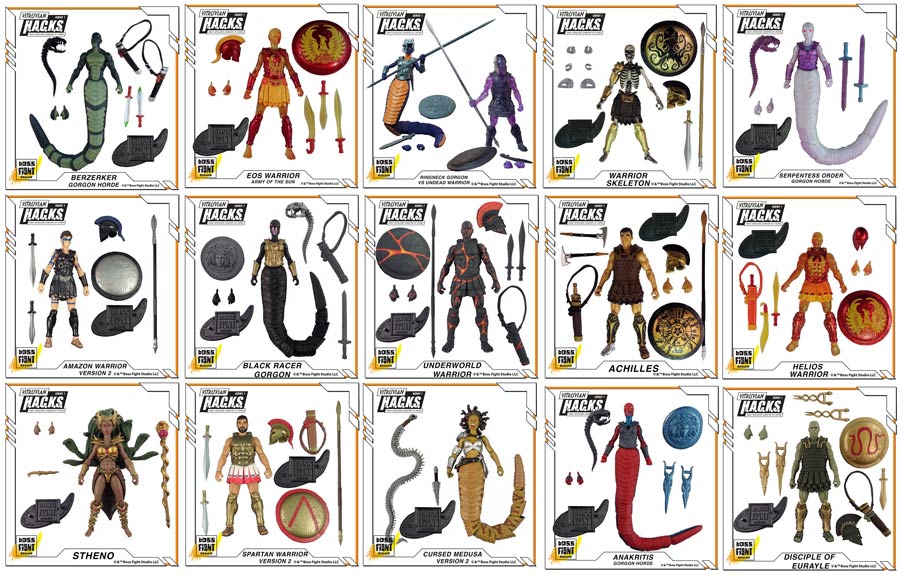 Vitruvian Hacks Greek Action Figure Set 1 18-Piece Assortment Case