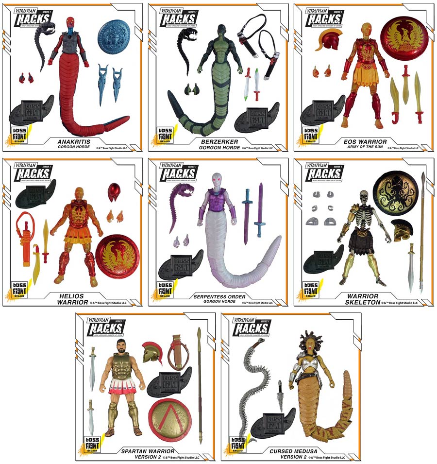 Vitruvian Hacks Greek Action Figure Set 2 18-Piece Assortment Case
